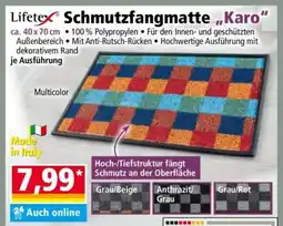 Norma Lifetex Schmutzfangmatte „Karo“ Angebot