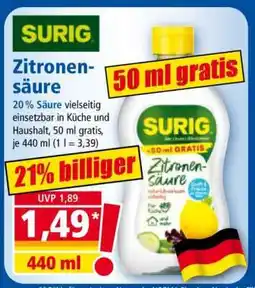 Norma Zitronensäure Angebot