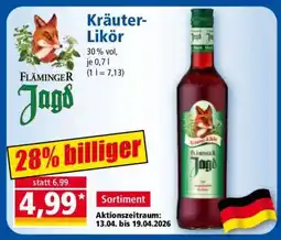 Norma Fläminger Jagd Kräuter-Likör Angebot