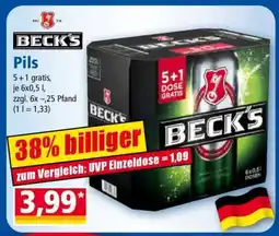 Norma Beck's Pils Angebot