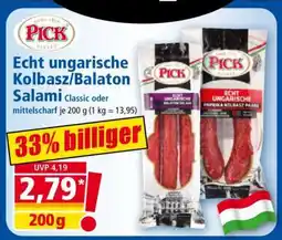 Norma Echt ungarische Kolbasz/Balaton Salami Angebot