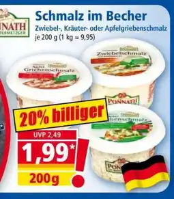 Norma Schmalz im Becher Angebot