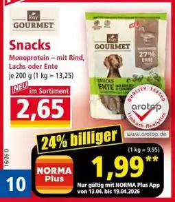 Norma Snacks Angebot