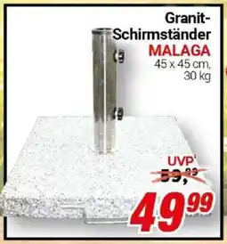 CENTERSHOP Granit Schirmständer MALAGA Angebot