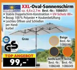 Norma XXL-Oval-Sonnenschirm Angebot