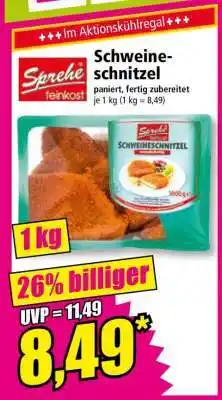 Norma Schweineschnitzel Angebot