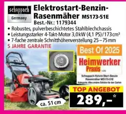 Norma Elektrostart-Benzin-Rasenmäher MS173-51E Angebot