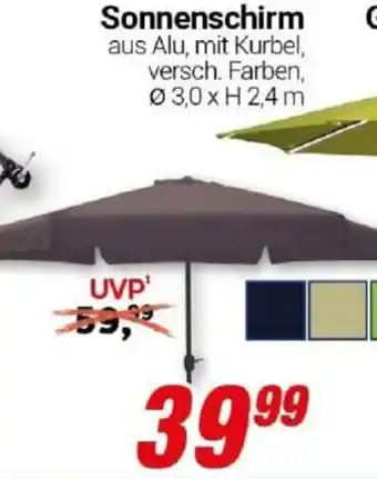 CENTERSHOP Sonnenschirm Angebot