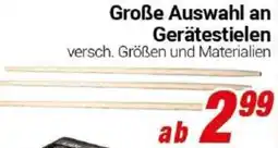 CENTERSHOP Große Auswahl an Gerätestielen Angebot