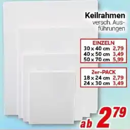 CENTERSHOP Keilrahmen Angebot