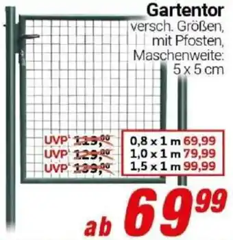 CENTERSHOP Gartentor Angebot