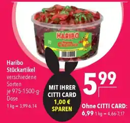CITTI Markt Haribo Stückartikel Angebot