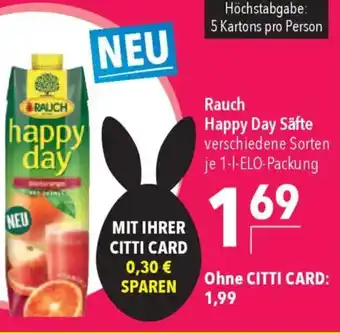 CITTI Markt RAUCH Happy Day Säfte Angebot