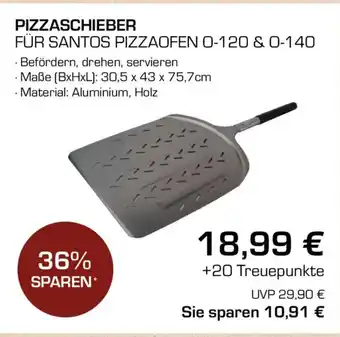 CITTI Markt SANTOS PIZZASCHIEBER FÜR SANTOS PIZZAOFEN 0-120 & 0-140 Angebot