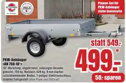 B1 Discount Baumarkt STEMA PKW-Anhänger >>AN 750-10<< Angebot