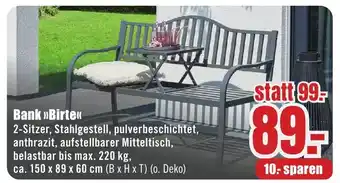 B1 Discount Baumarkt Bank >>Birte<< Angebot