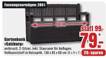 B1 Discount Baumarkt Gartenbank >>Salzburg<< Angebot