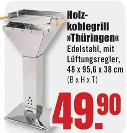 B1 Discount Baumarkt Holz- kohlegrill >>Thüringen<< Angebot