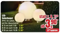 B1 Discount Baumarkt LED- Solarkugel Angebot