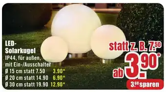 B1 Discount Baumarkt LED- Solarkugel Angebot