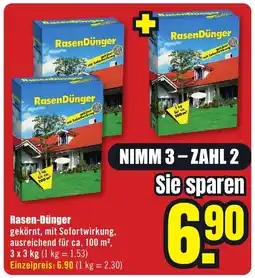 B1 Discount Baumarkt RasenDünger Angebot
