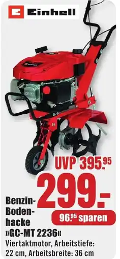 B1 Discount Baumarkt Einhell Benzin- Bodenhacke "GC-MT 2236" Angebot