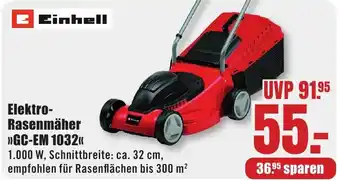 B1 Discount Baumarkt Einhell Elektro- Rasenmäher "GC-EM 1032" Angebot