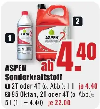 B1 Discount Baumarkt ASPEN Sonderkraftstoff Angebot