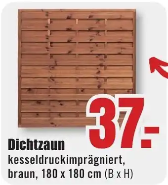 B1 Discount Baumarkt Dichtzaun Angebot