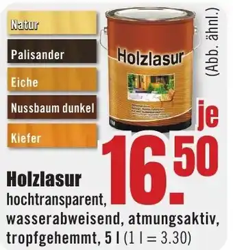 B1 Discount Baumarkt Holzlasur Angebot