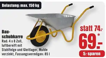 B1 Discount Baumarkt Bauschubkarre Angebot