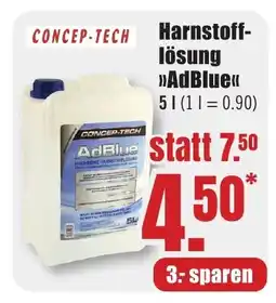 B1 Discount Baumarkt CONCEP-TECH Harnstofflösung >>AdBlue<< Angebot