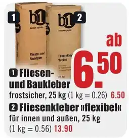 B1 Discount Baumarkt b1 Fliesen-and Baukleber Angebot