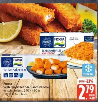 Edeka FROSTA Schlemmerfilet oder Fischstäbchen Angebot