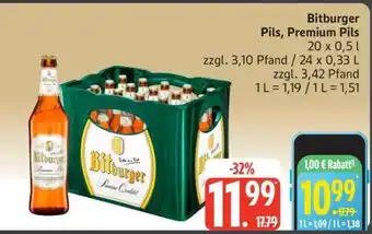 Edeka Bitburger Pils, Premium Pils Angebot