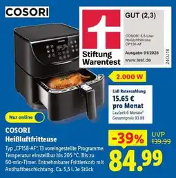 Lidl COSORI Heißluftfritteuse Angebot