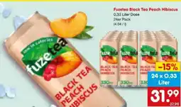 Netto Marken-Discount Fuze Tea Black Peach Hibiscus Angebot