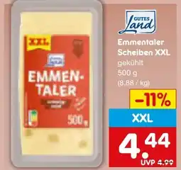 Netto Marken-Discount Gutes Land Emmentaler Scheiben XXL Angebot