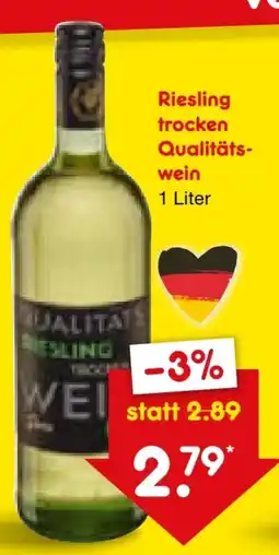 Netto Marken-Discount Riesling Qualitätswein Angebot