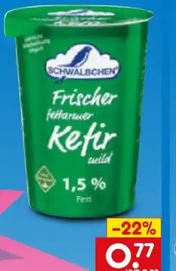 Netto Marken-Discount Schwälbchen Frischer fettarmer Kefir Angebot