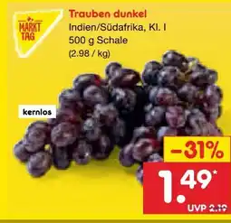 Netto Marken-Discount MarktTag Trauben Angebot
