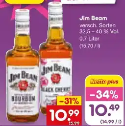 Netto Marken-Discount Jim Beam Kentucky Straight Bourbon Whiskey Angebot