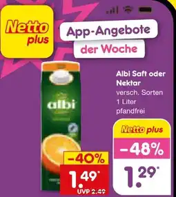Netto Marken-Discount Albi Saft Angebot