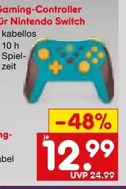Netto Marken-Discount Steelplay Adventure Wireless Controller für Nintendo Switch Angebot