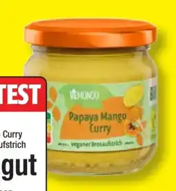 Lidl Vemondo Bio Veganer Brotaufstrich Papaya Mango Curry Angebot