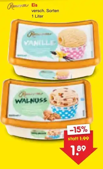 Netto Marken-Discount Romanza Eiscreme Angebot