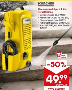 Netto Marken-Discount Kärcher Hochdruckreiniger K2 Universal Edition Angebot