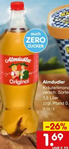 Netto Marken-Discount Almdudler Kräuterlimonade Angebot