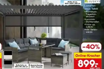 Netto Marken-Discount Juskys Lamellendach Tahiti Angebot