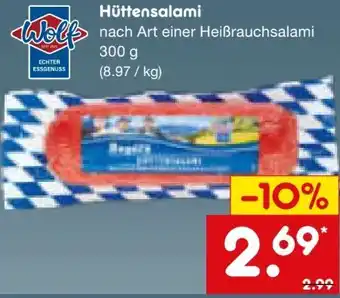 Netto Marken-Discount Wolf Hüttensalami Angebot